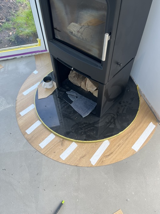 Bespoke cuts installation by Rainbow Flooring