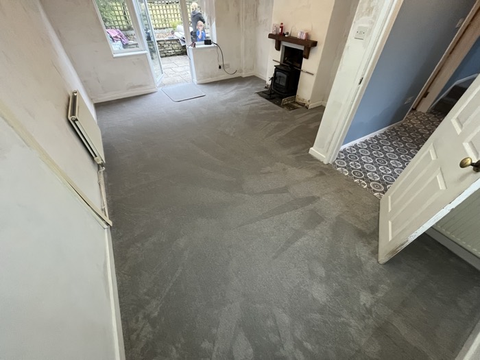 Carpet installation by Rainbow Flooring