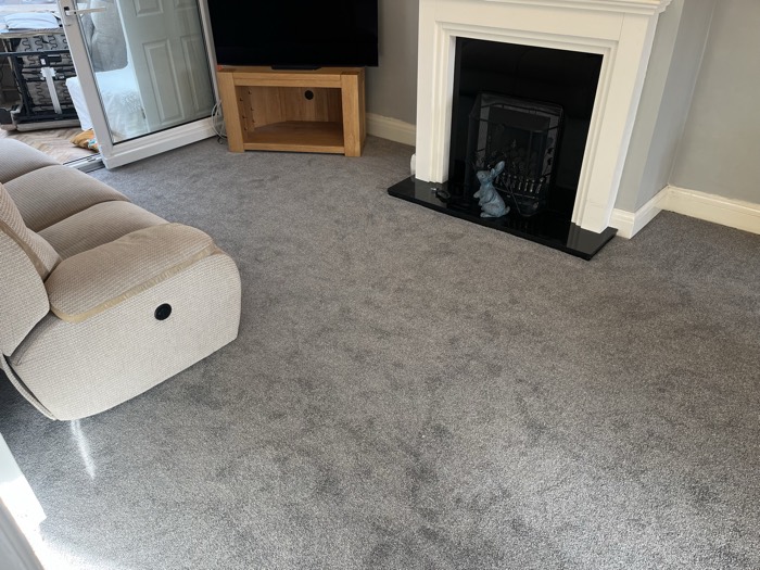 Carpet installation by Rainbow Flooring
