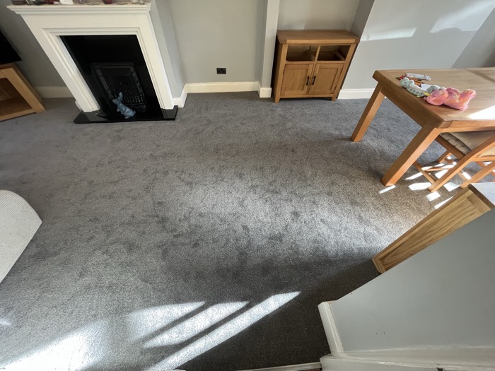Carpet installation by Rainbow Flooring