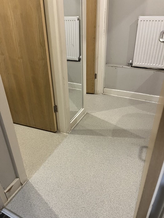 Commercial installation by Rainbow Flooring