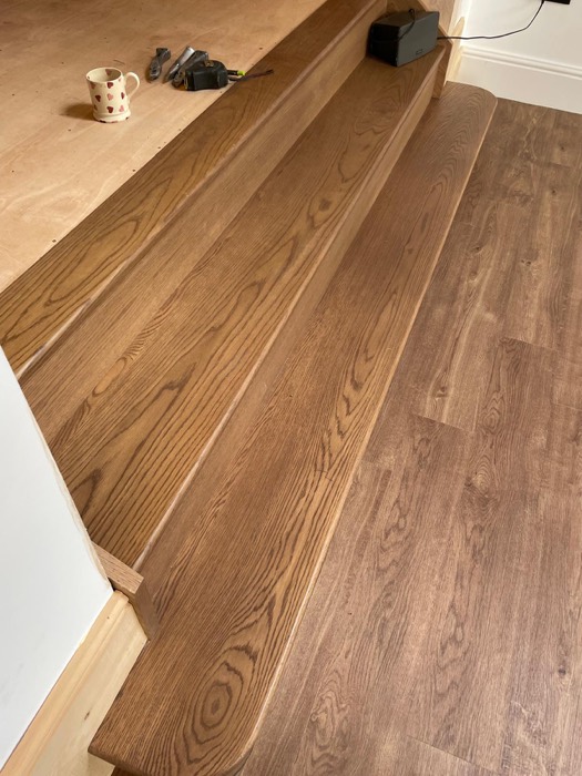 Laminate installation by Rainbow Flooring