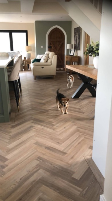 LVT installation by Rainbow Flooring