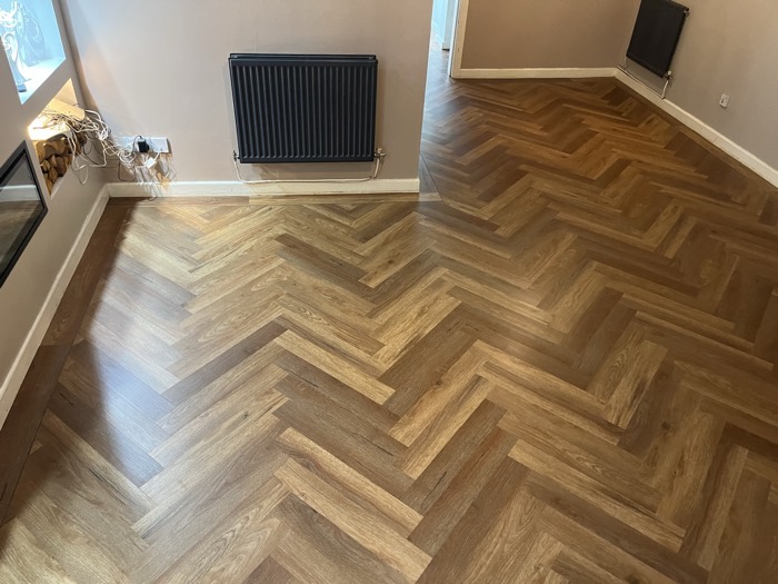 LVT installation by Rainbow Flooring