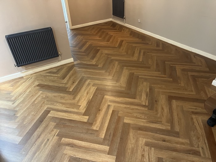 LVT installation by Rainbow Flooring
