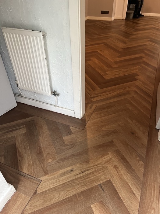 LVT installation by Rainbow Flooring