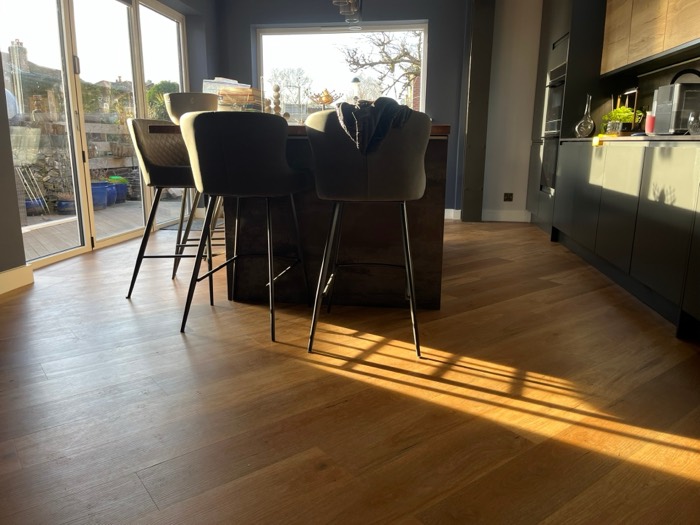 LVT installation by Rainbow Flooring