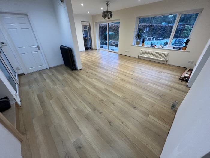 LVT installation by Rainbow Flooring
