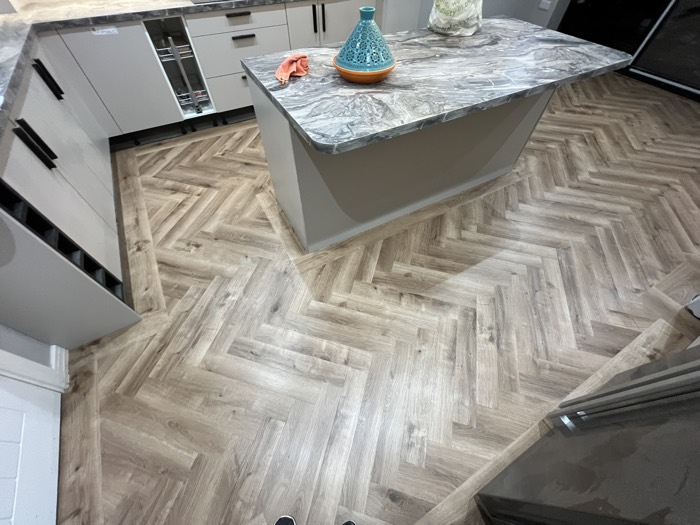 LVT installation by Rainbow Flooring