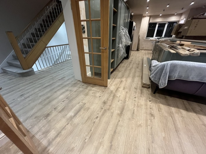 LVT installation by Rainbow Flooring