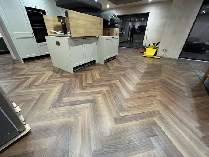 LVT installation by Rainbow Flooring