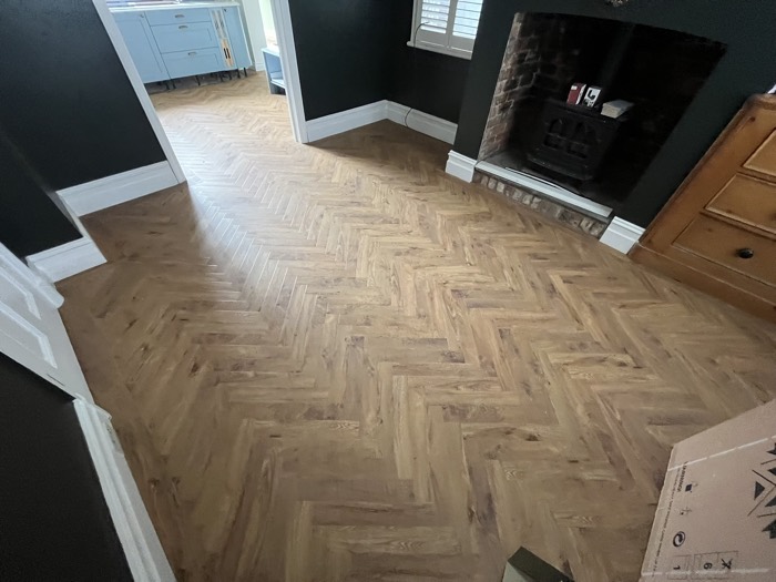 LVT installation by Rainbow Flooring