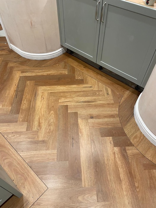 LVT installation by Rainbow Flooring