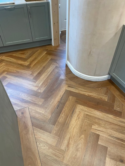 LVT installation by Rainbow Flooring
