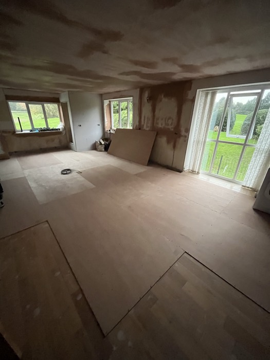 Floor preparation installation by Rainbow Flooring