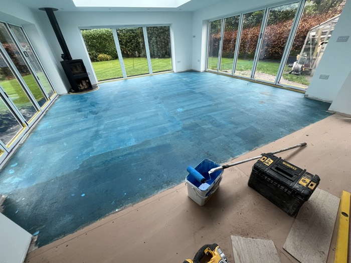 Floor preparation installation by Rainbow Flooring