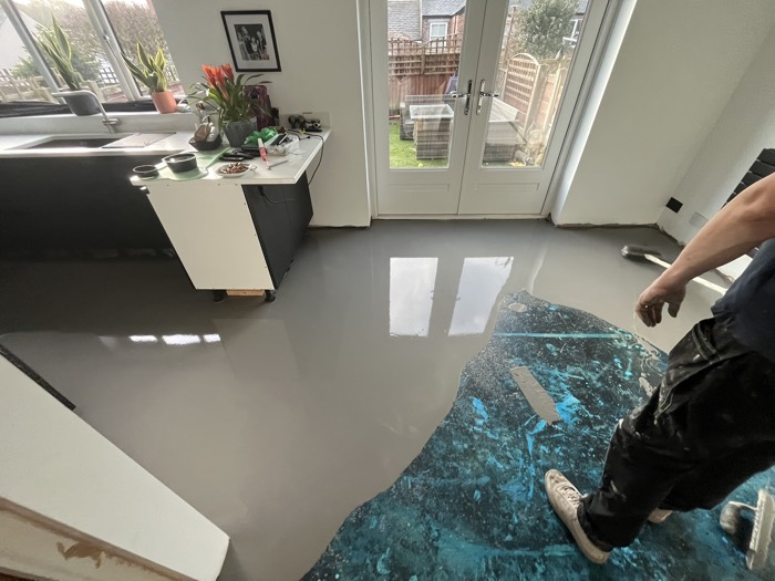 Floor preparation installation by Rainbow Flooring