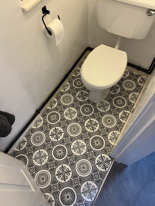 Vinyl installation by Rainbow Flooring